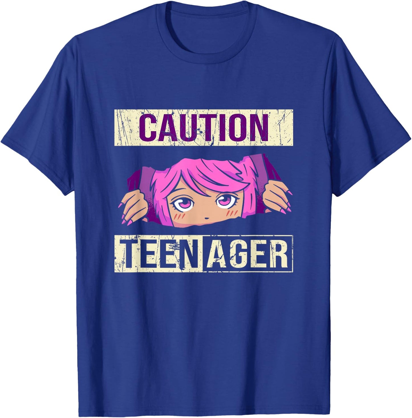 Funny Teenager 13th Birthday cool Girls Teens Anime T-Shirt - T-Shirt | Royal