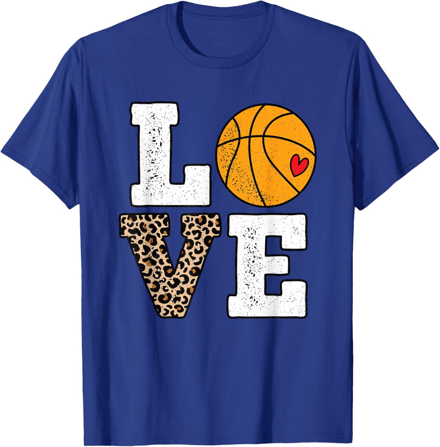 Cute Basketball Love Women Girls Kids T-Shirt - T-Shirt | Royal