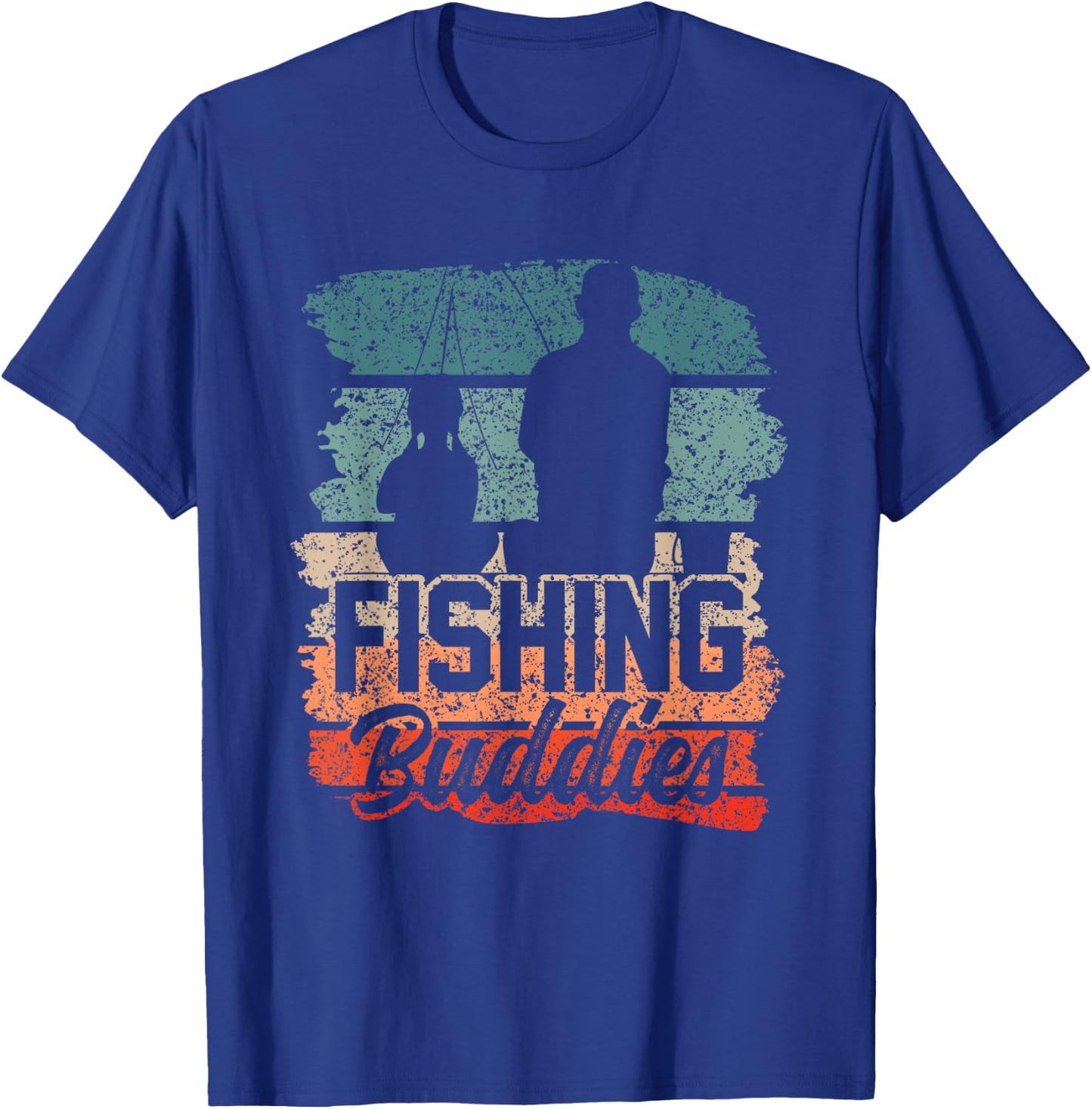 Fishing Buddies Fisher Buddy Fisherman T-Shirt - T-Shirt | Royal