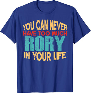 Funny Rory Personalized First Name Joke Item T-Shirt - T-Shirt | Royal