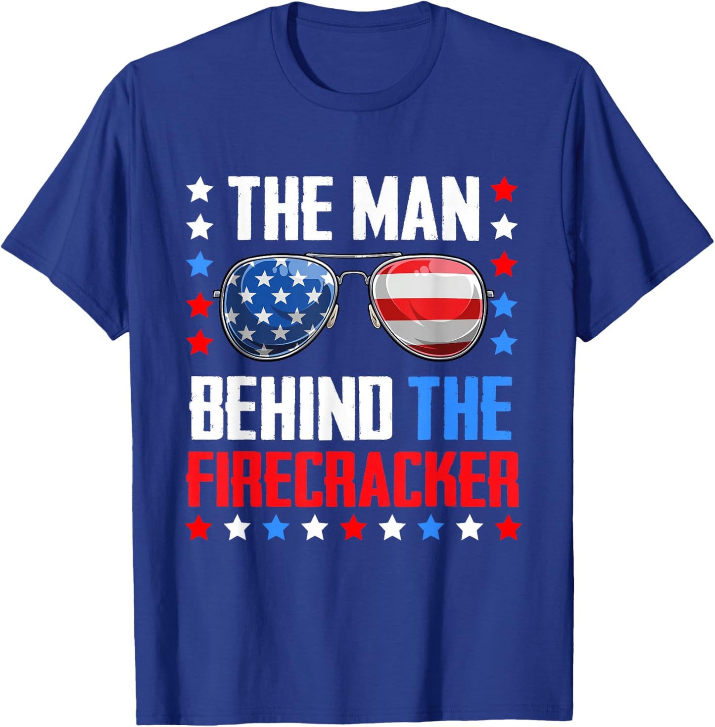 The Man Behind The Firecracker 4th Of July Pregnancy T-Shirt - T-Shirt | Royal
