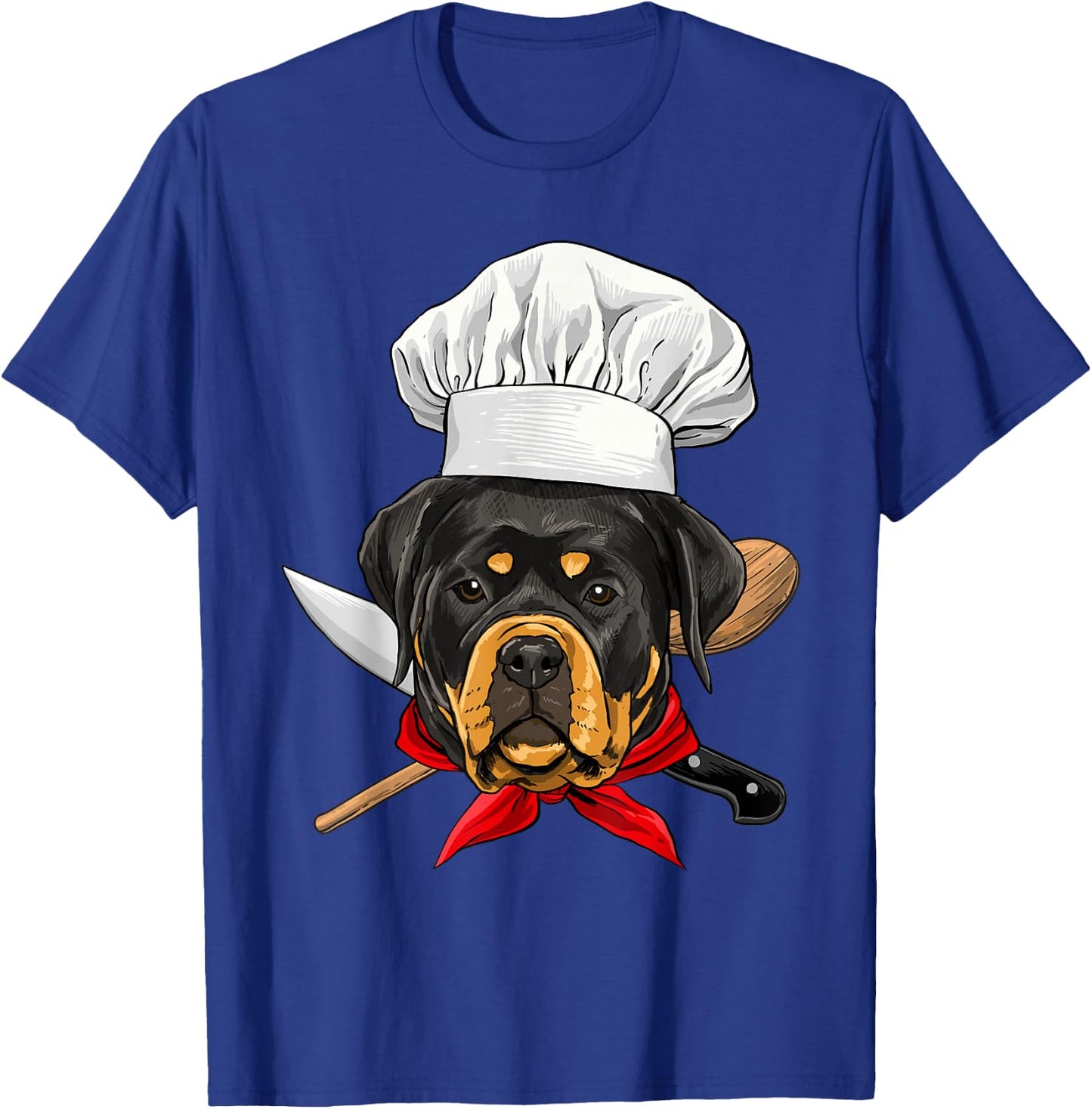 Restaurant Rottweiler Chef Cook Cooking Lover Pet Dog Lovers T-Shirt - T-Shirt | Royal