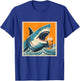Shark Drinking Beer - Funny Sarcastic Happy T-Shirt - T-Shirt | Royal