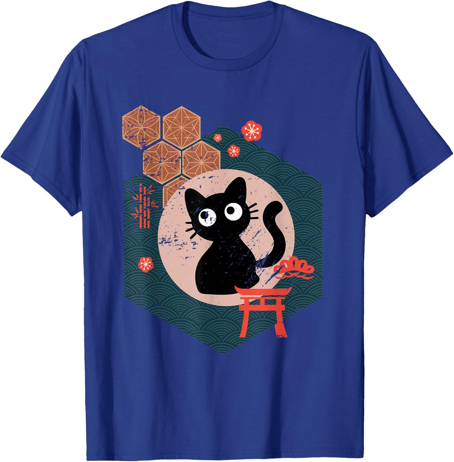 Black Cat Lover Japanese Kitten Anime Tokyo Otaku Lifestyle Small T-Shirt - T-Shirt | Royal