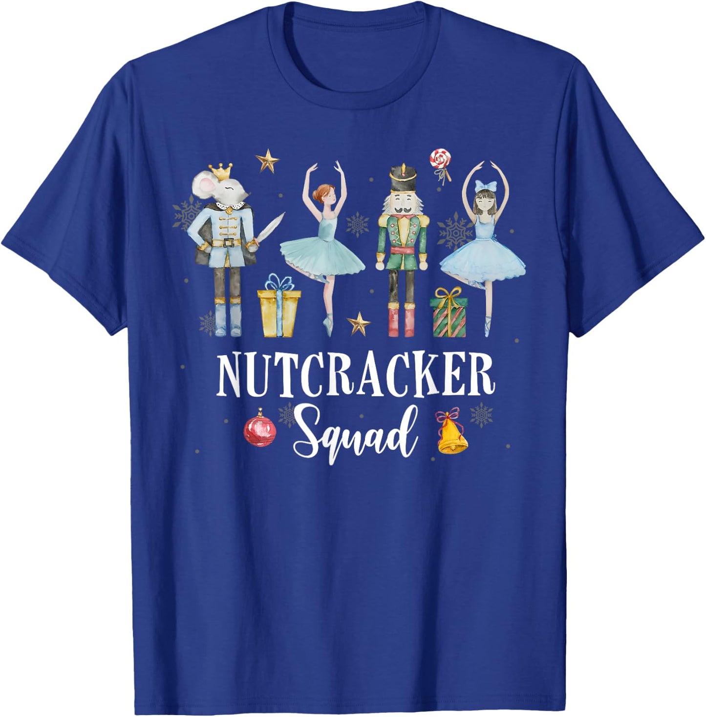 Christmas Nutcracker Squad Ballet Dance Women Kids Girls T-Shirt - T-Shirt | Royal