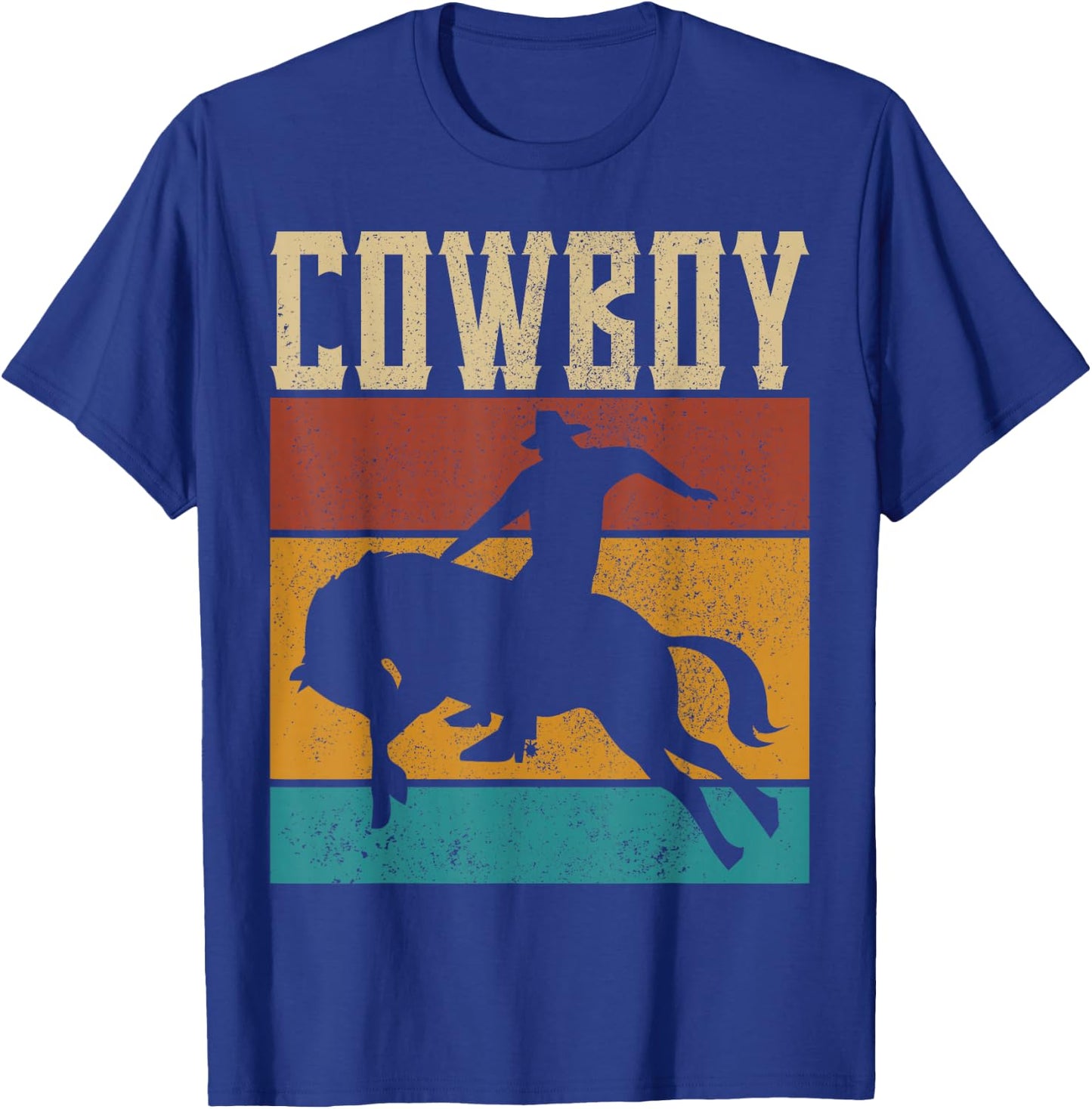 Western Outfits Nashville Men Boys Kids Country Rodeo Cowboy T-Shirt - T-Shirt | Royal