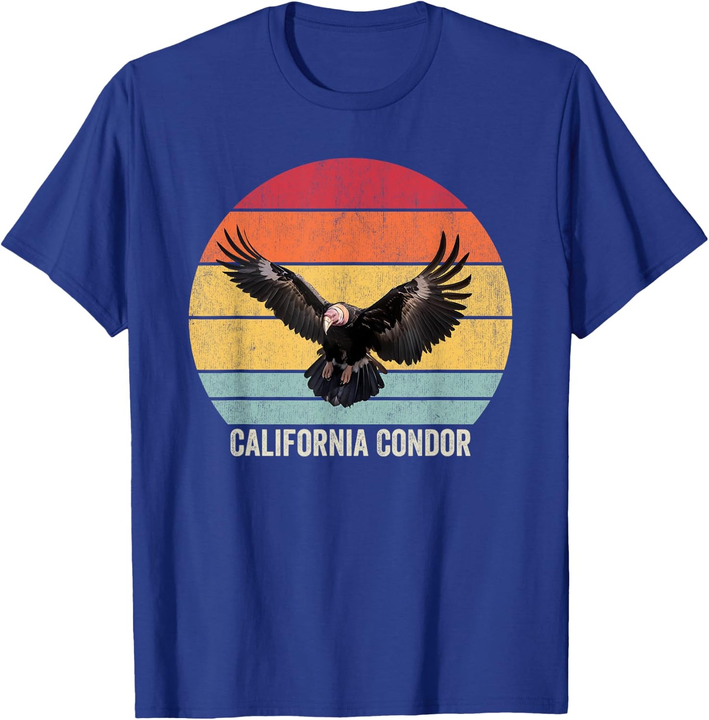 California Condor Vintage , Black, Small, -Kids T-Shirt - T-Shirt | Royal