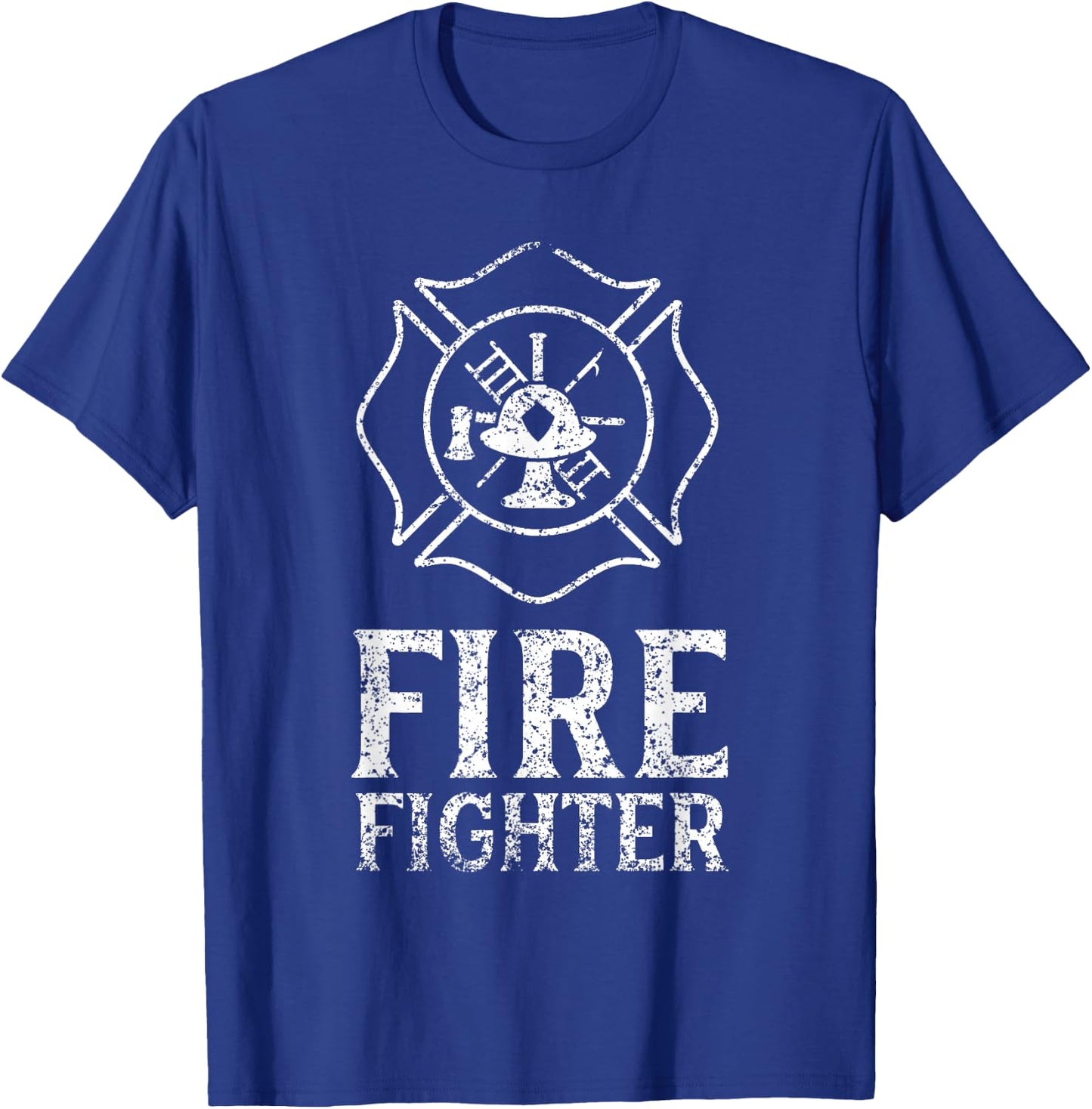 Firefighter Fire Fighter Fireman Firefighting Job T-Shirt - T-Shirt | Royal