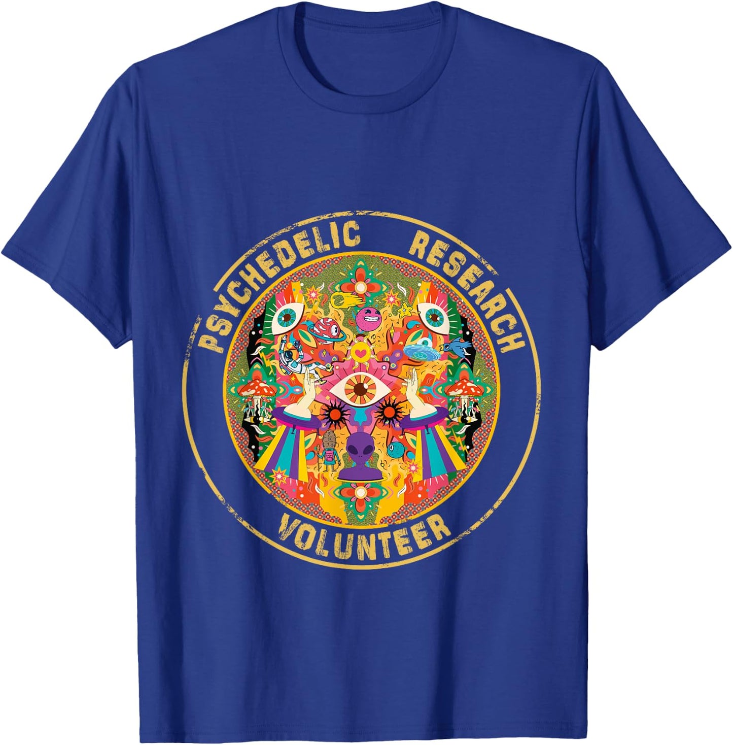 Psychedelic Research Volunteer T-Shirt - T-Shirt | Royal