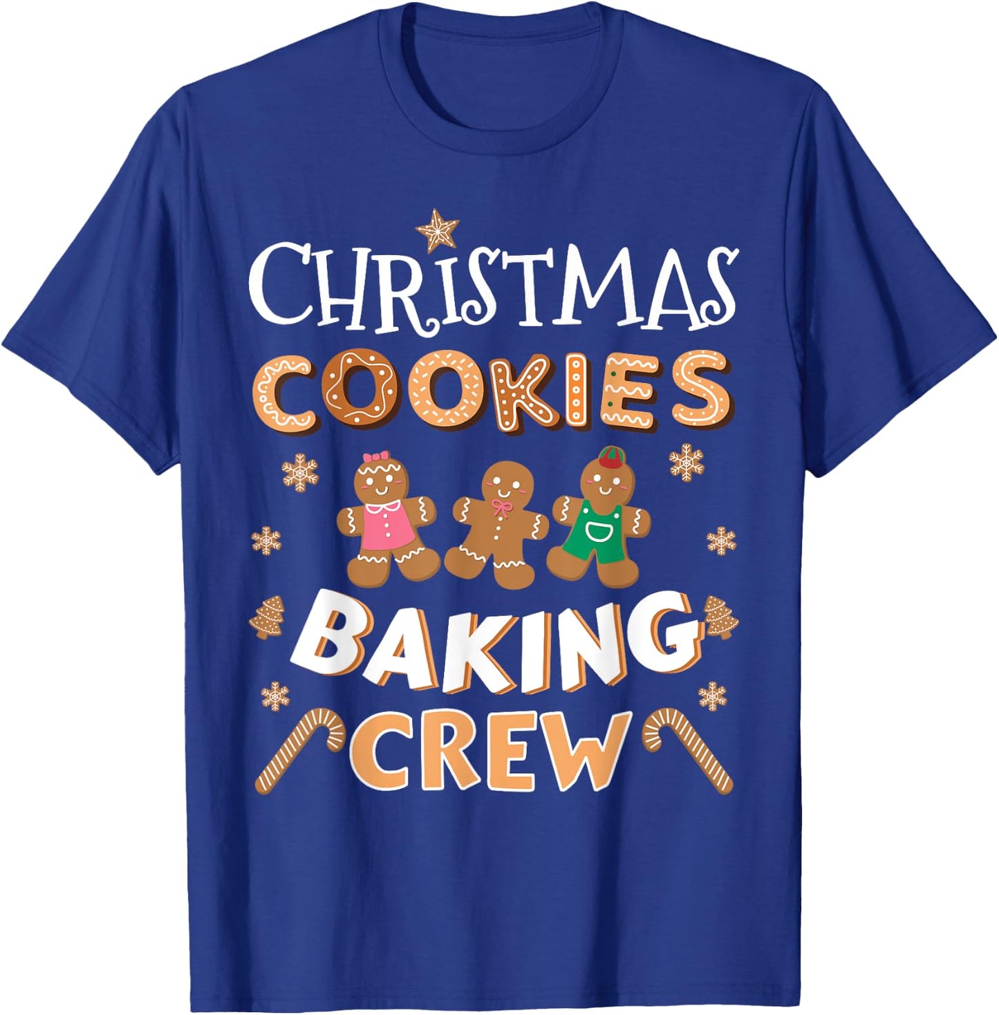 Christmas cookies baking crew for family xmas pajamas T-Shirt - T-Shirt | Royal