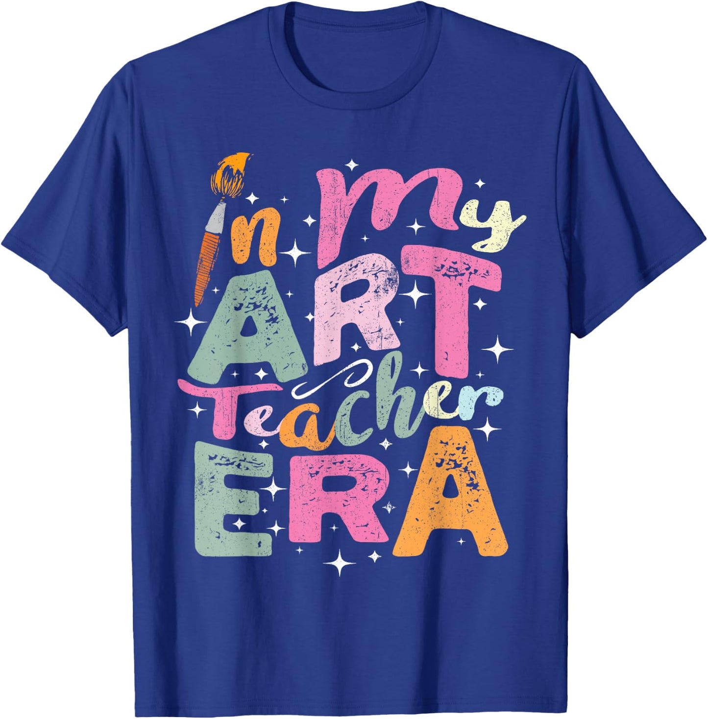 In My Art Teacher Era Teaching Future Artist Back To School T-Shirt - T-Shirt | Royal