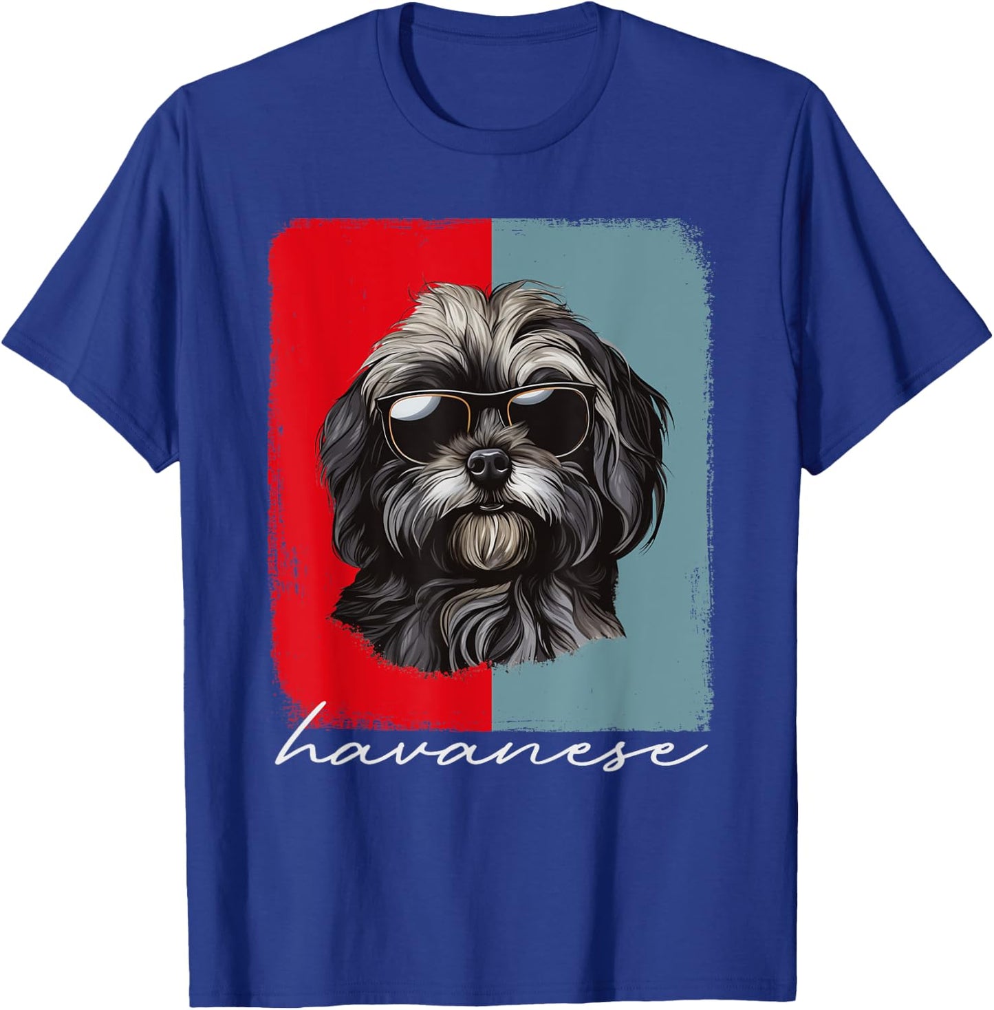 Retro Havanese Dog Lover Gift Havanese Mom Dad Dog Owner T-Shirt - T-Shirt | Royal