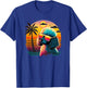Funny Poodle Dog Miniature Poodle Toy Poodle Retro Sunset T-Shirt - T-Shirt | Royal