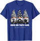 Skin Cancer Awareness Month Black Ribbon Gnomies Support T-Shirt - T-Shirt | Royal