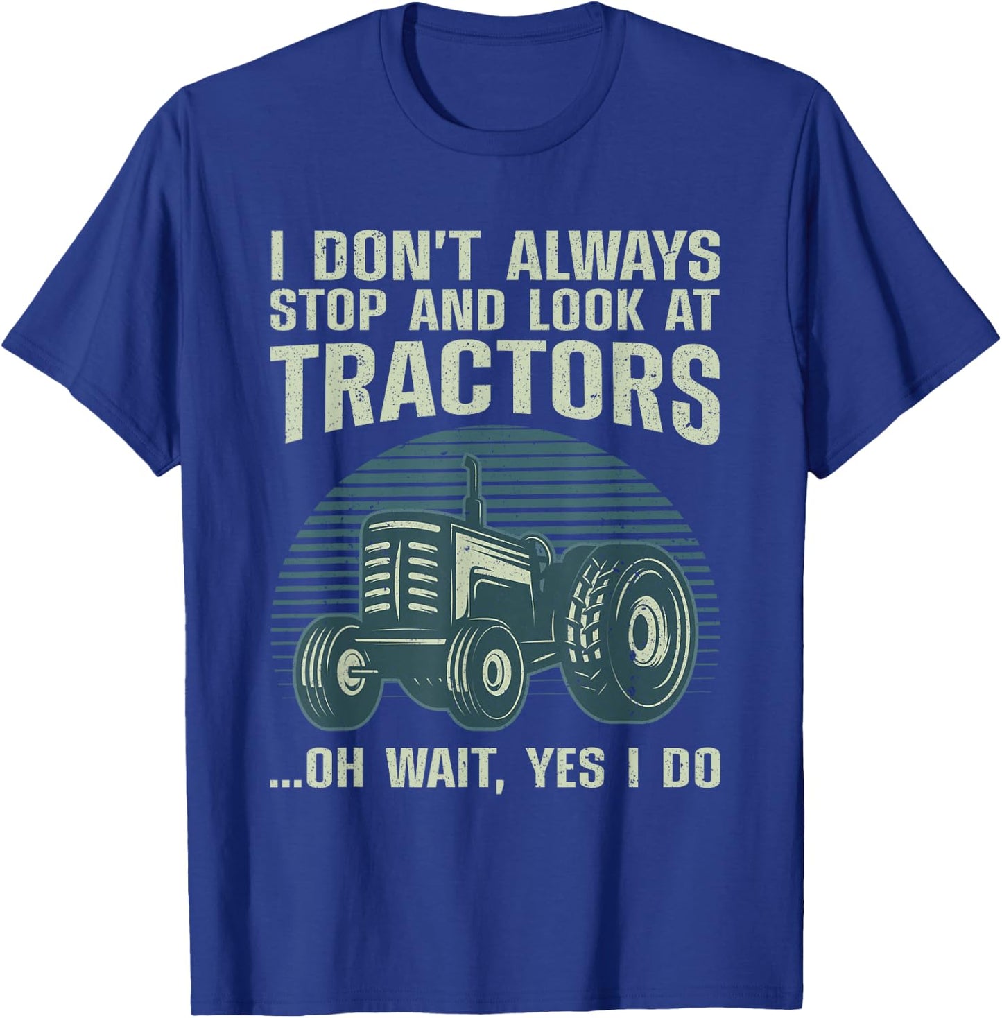 Cool Tractor Art Women Kids Farmer Farmtruck Farming T-Shirt - T-Shirt | Royal