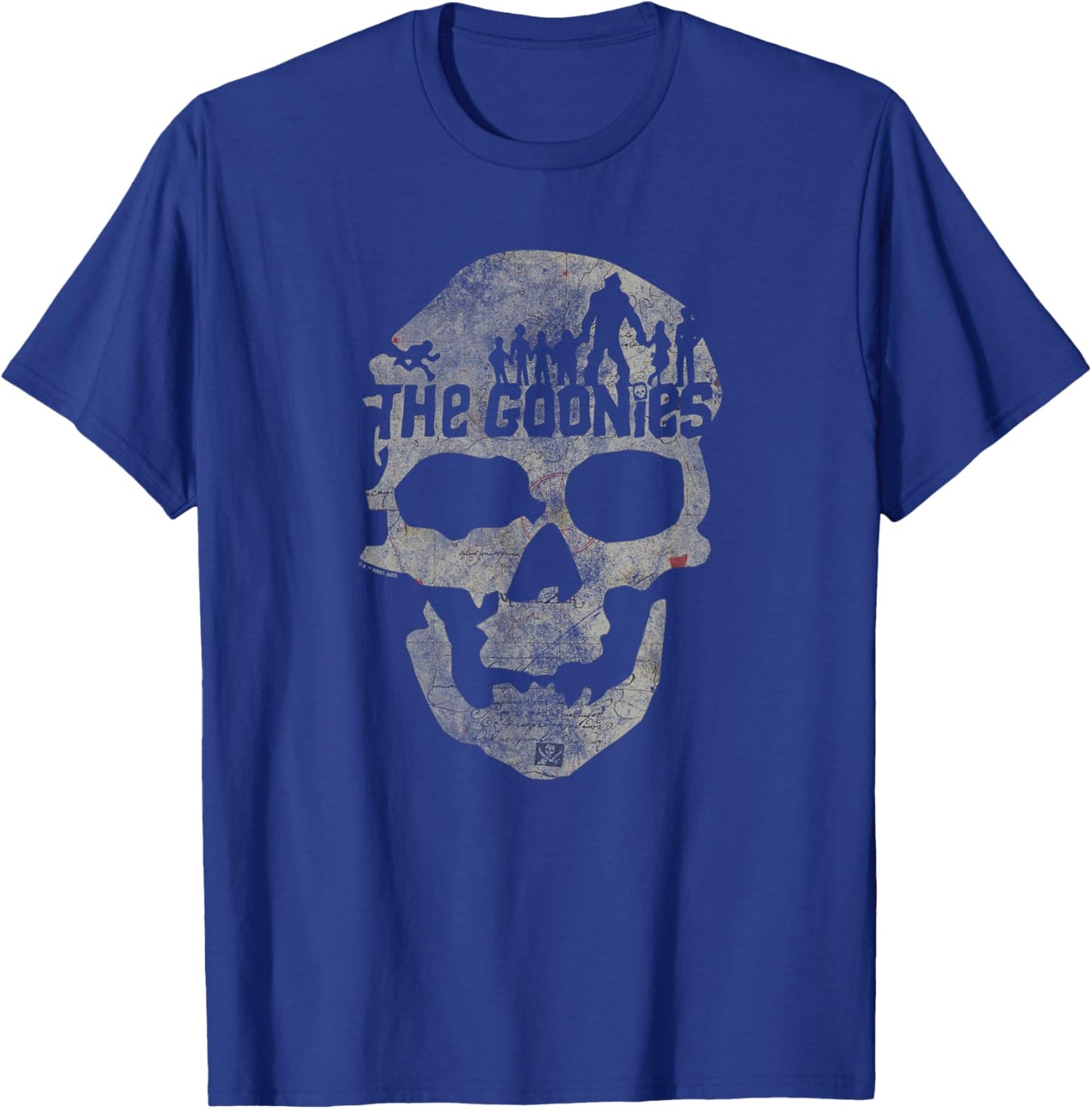 The Goonies Skull on Black T-Shirt - T-Shirt | Royal