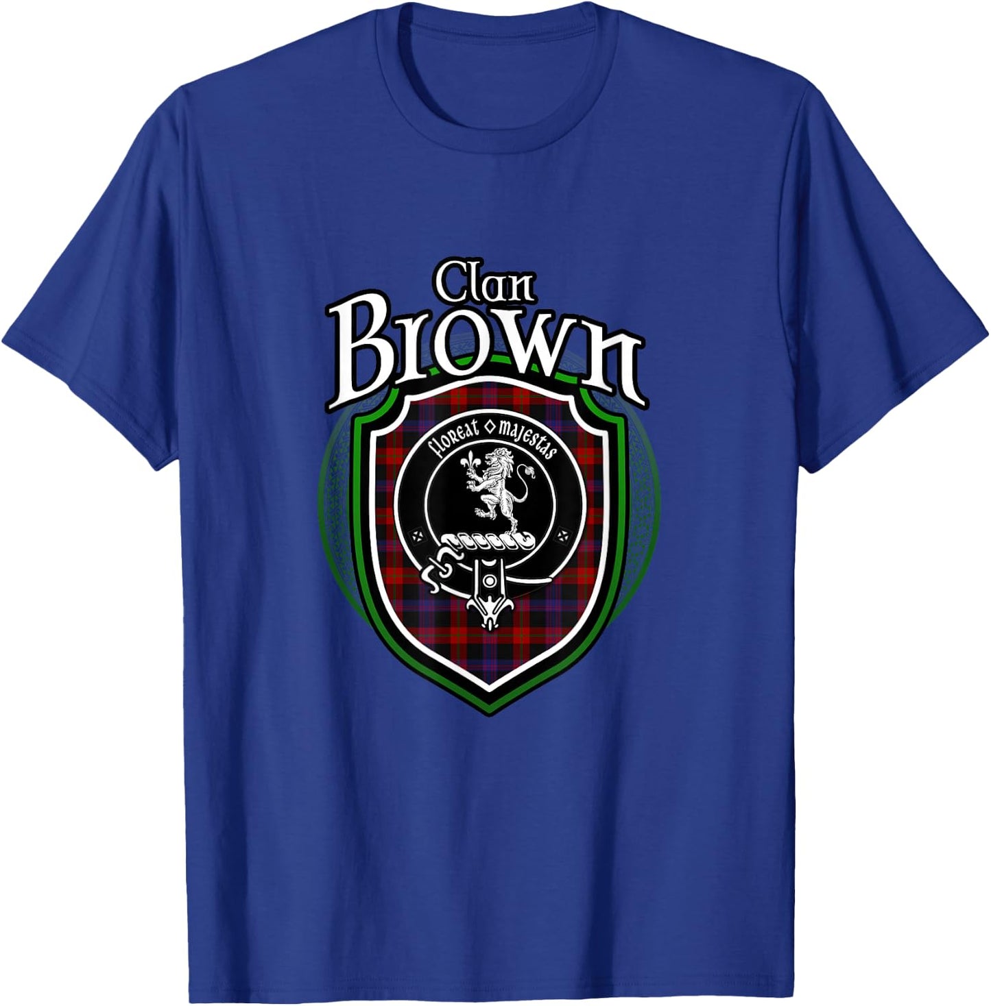 Brown Clan Crest | Scottish Clan Brown Family Crest Badge T-Shirt - T-Shirt | Royal