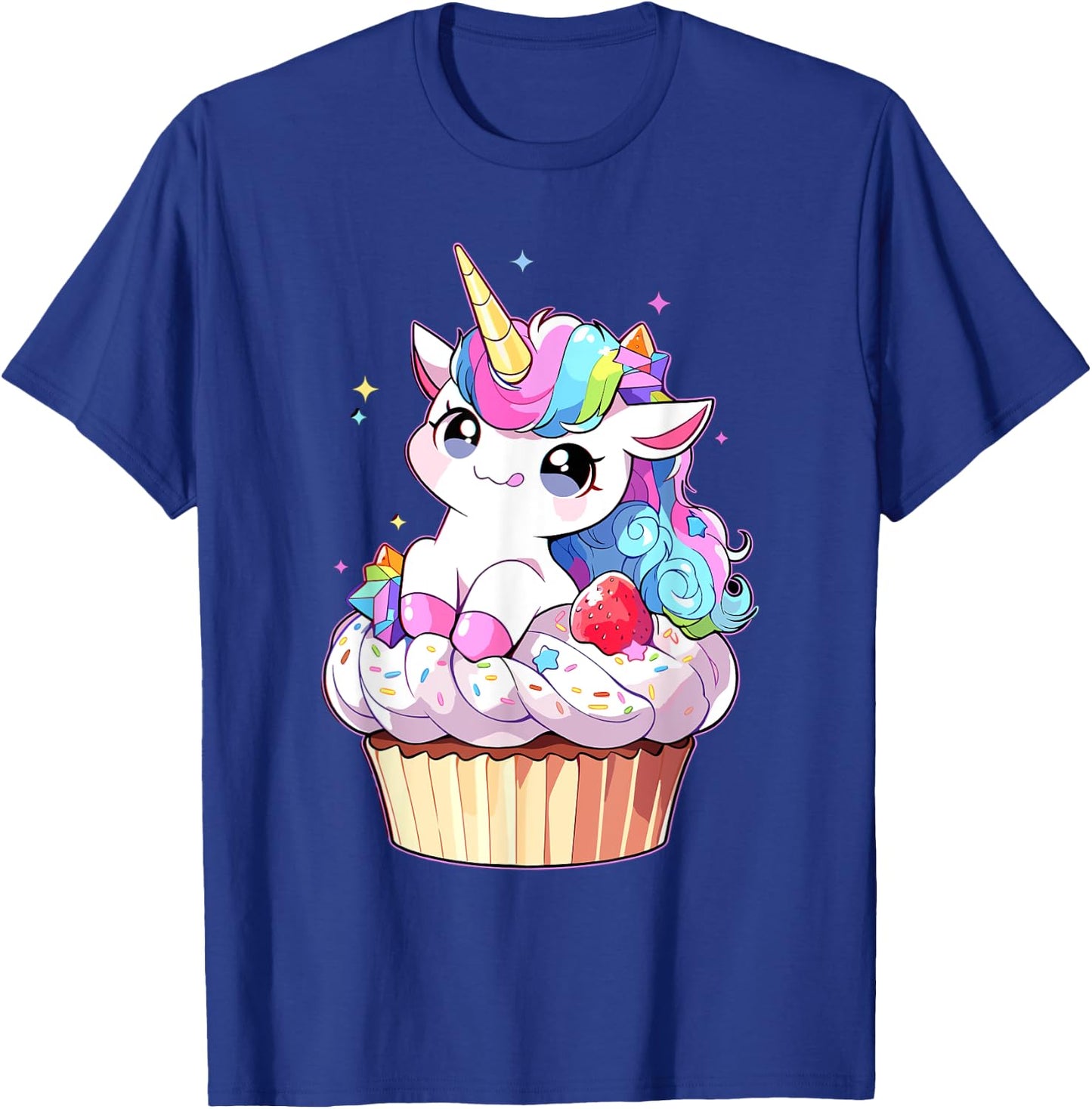Cute Cupcake Baker Unicorn Lovers for Kids Women T-Shirt - T-Shirt | Royal