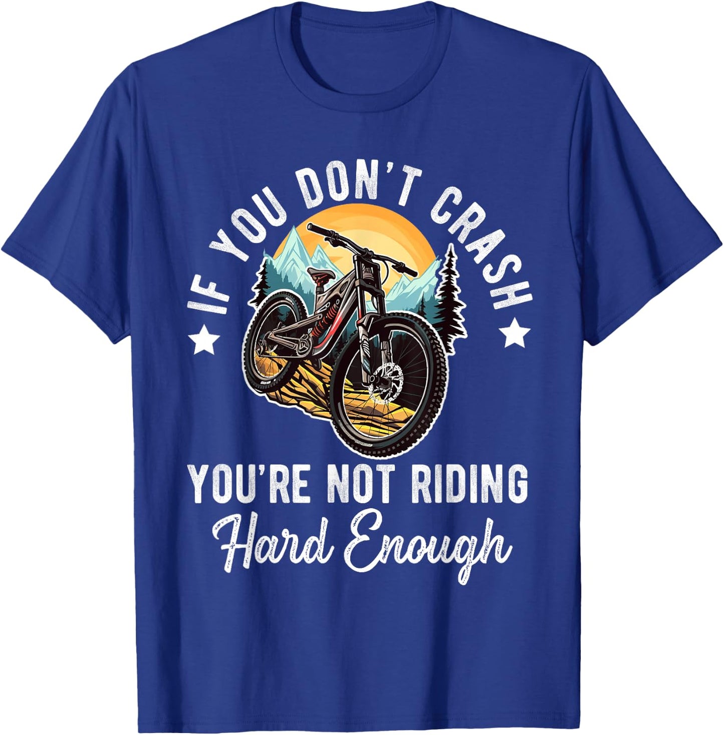 Mountain Bike For Boys Funny MTB Biking Lover T-Shirt - T-Shirt | Royal