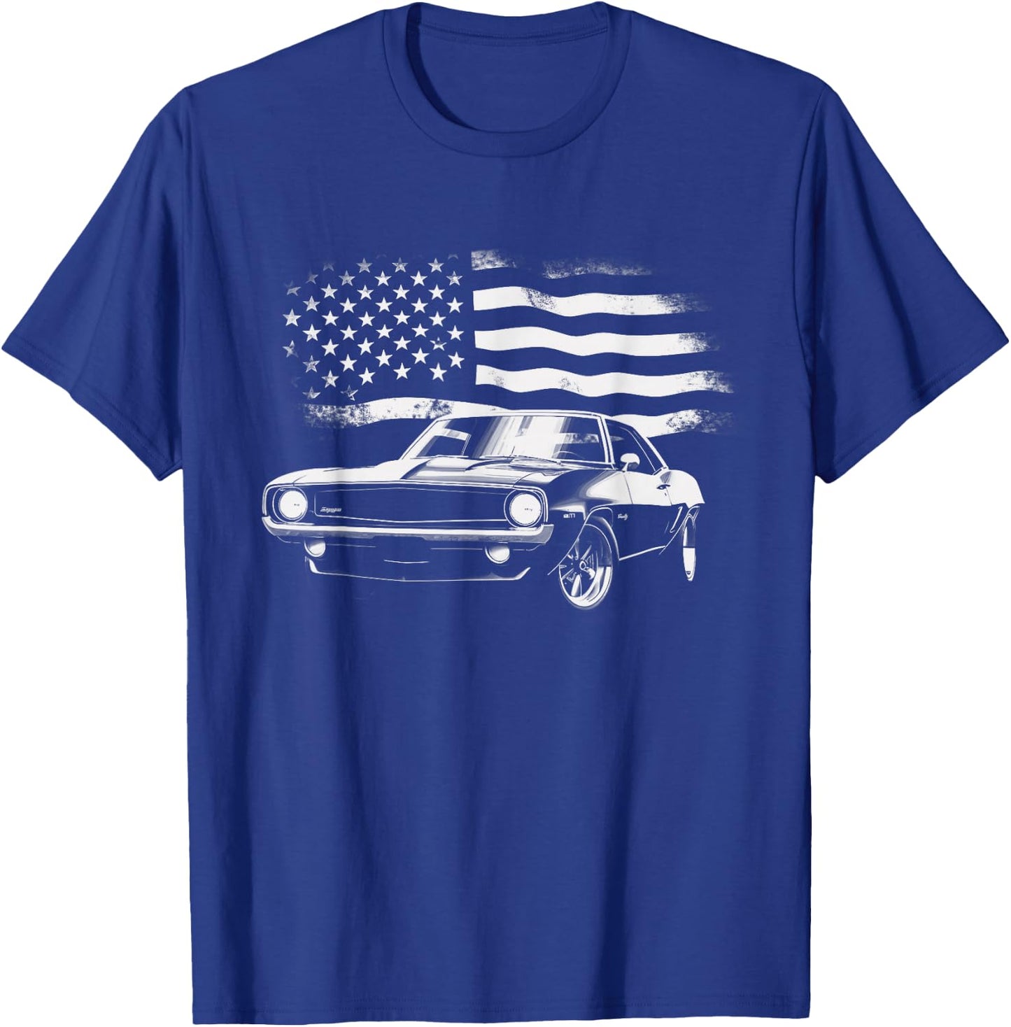 Vintage Classic Muscle Car T-Shirt - T-Shirt | Royal