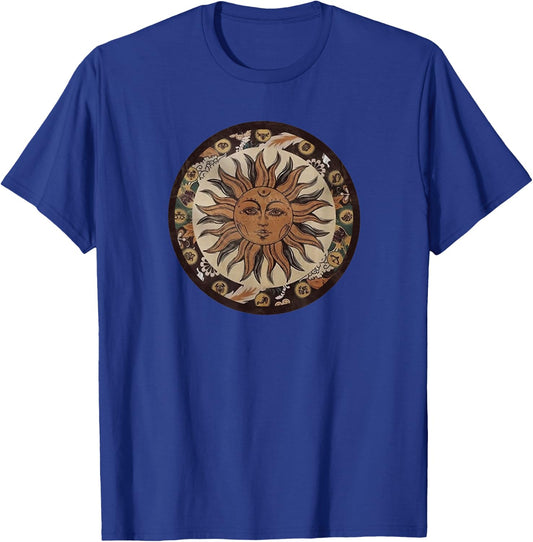 Inca Mexican Sun God T-Shirt - T-Shirt | Royal