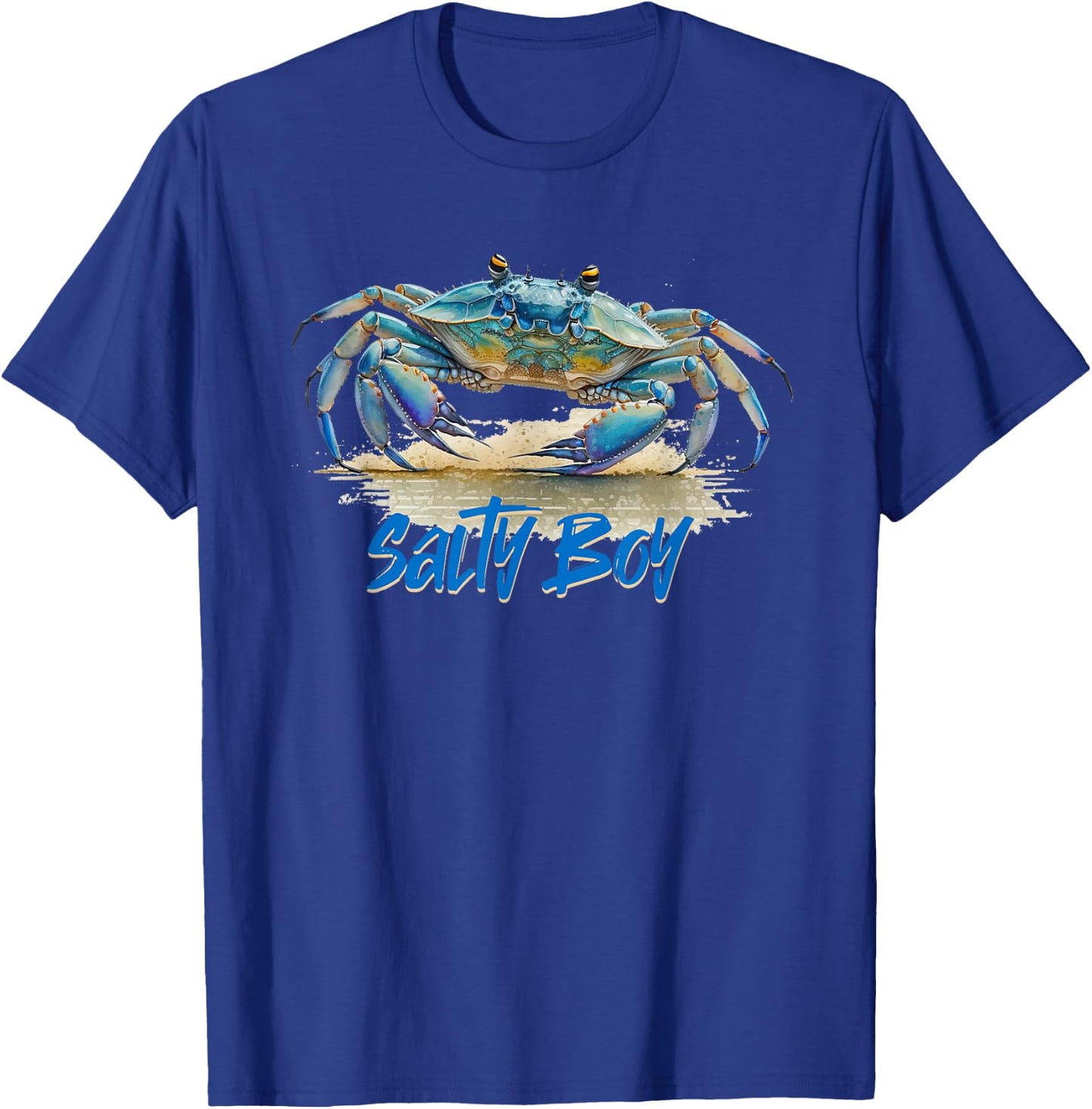 Salty Boy Salty Attitude Funny Fishing Crab Fishing Salty T-Shirt - T-Shirt | Royal