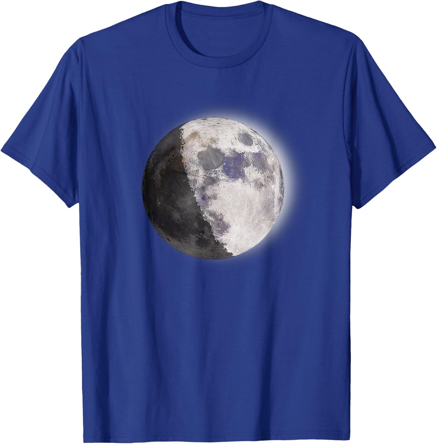 Waxing Gibbous Moon Phase, Full Moon, For Selenophiles T-Shirt - T-Shirt | Royal