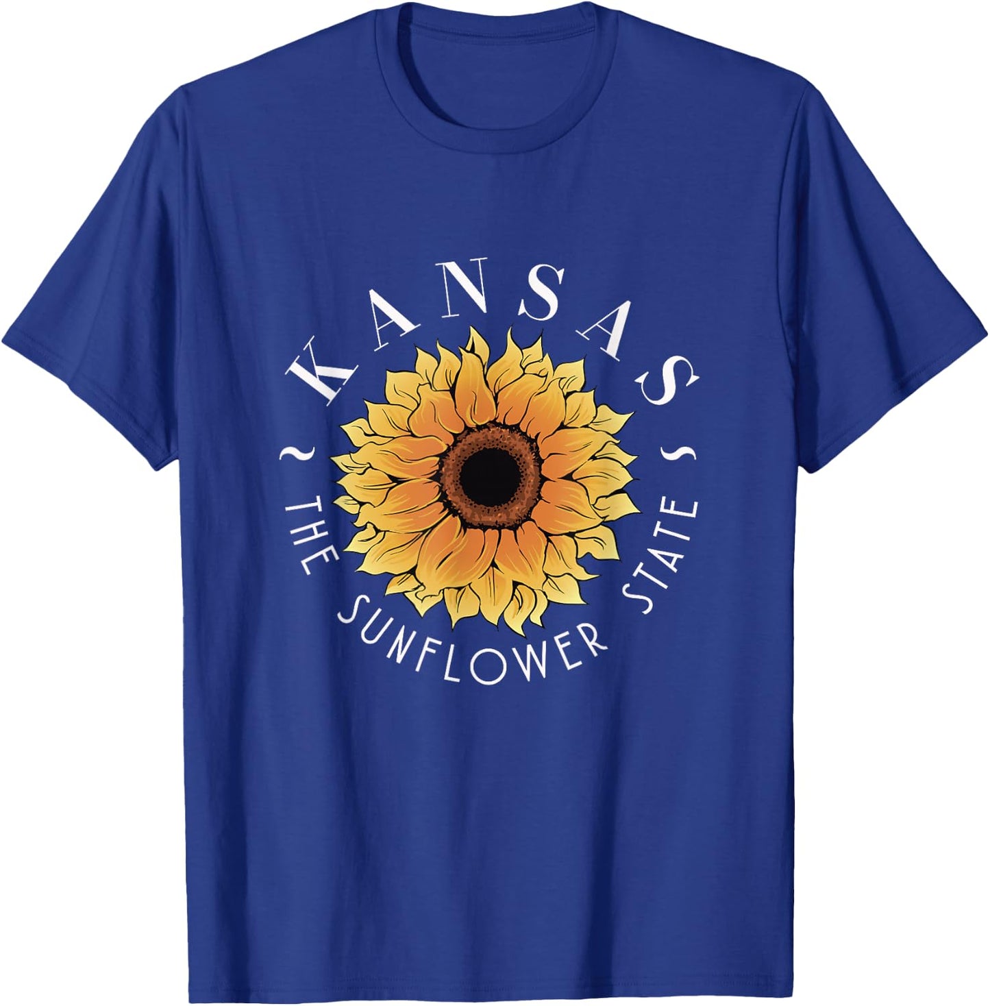 Kansas The Sunflower State | America USA | Kansasian T-Shirt - T-Shirt | Royal