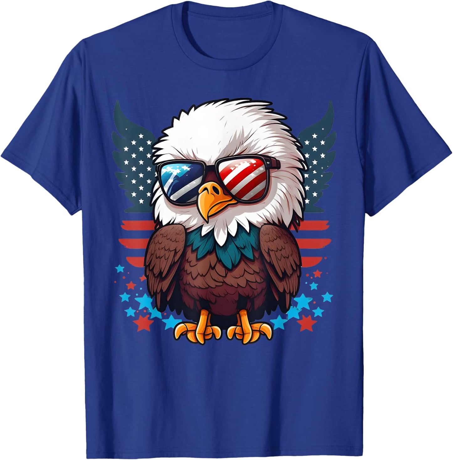 America Toddler Eagle Funny Patriotic Kids Eagle T-Shirt - T-Shirt | Royal