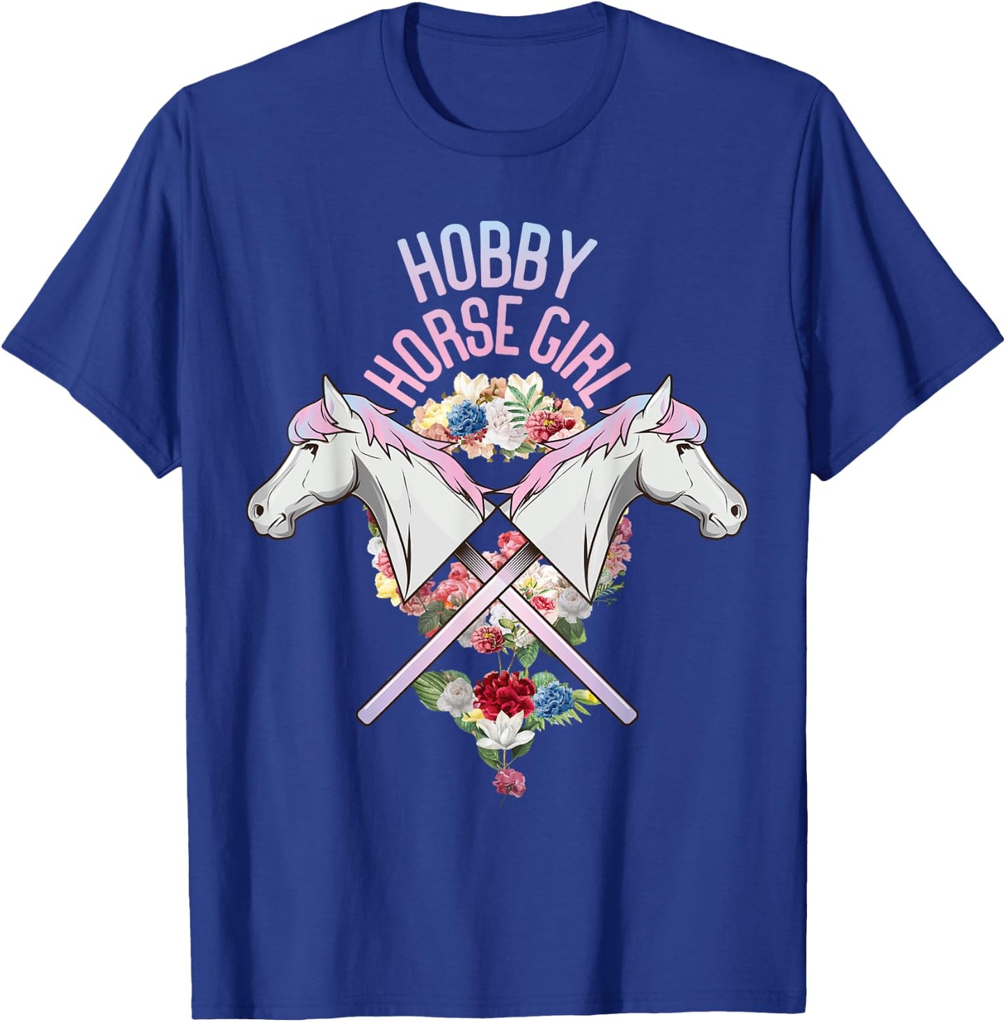 Hobby Horsing Girls' Horse Tournament T-Shirt - T-Shirt | Royal