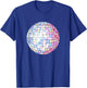 Colorful Disco Mirror Ball 1970s Retro 70s Dance Party T-Shirt - T-Shirt | Royal