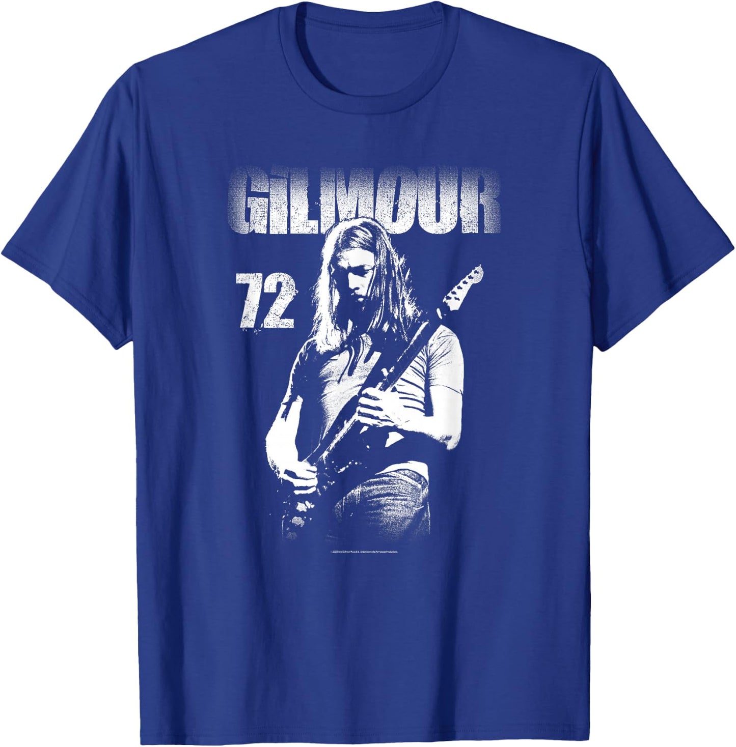 David Gilmour 1972 Photo T-Shirt - T-Shirt | Royal