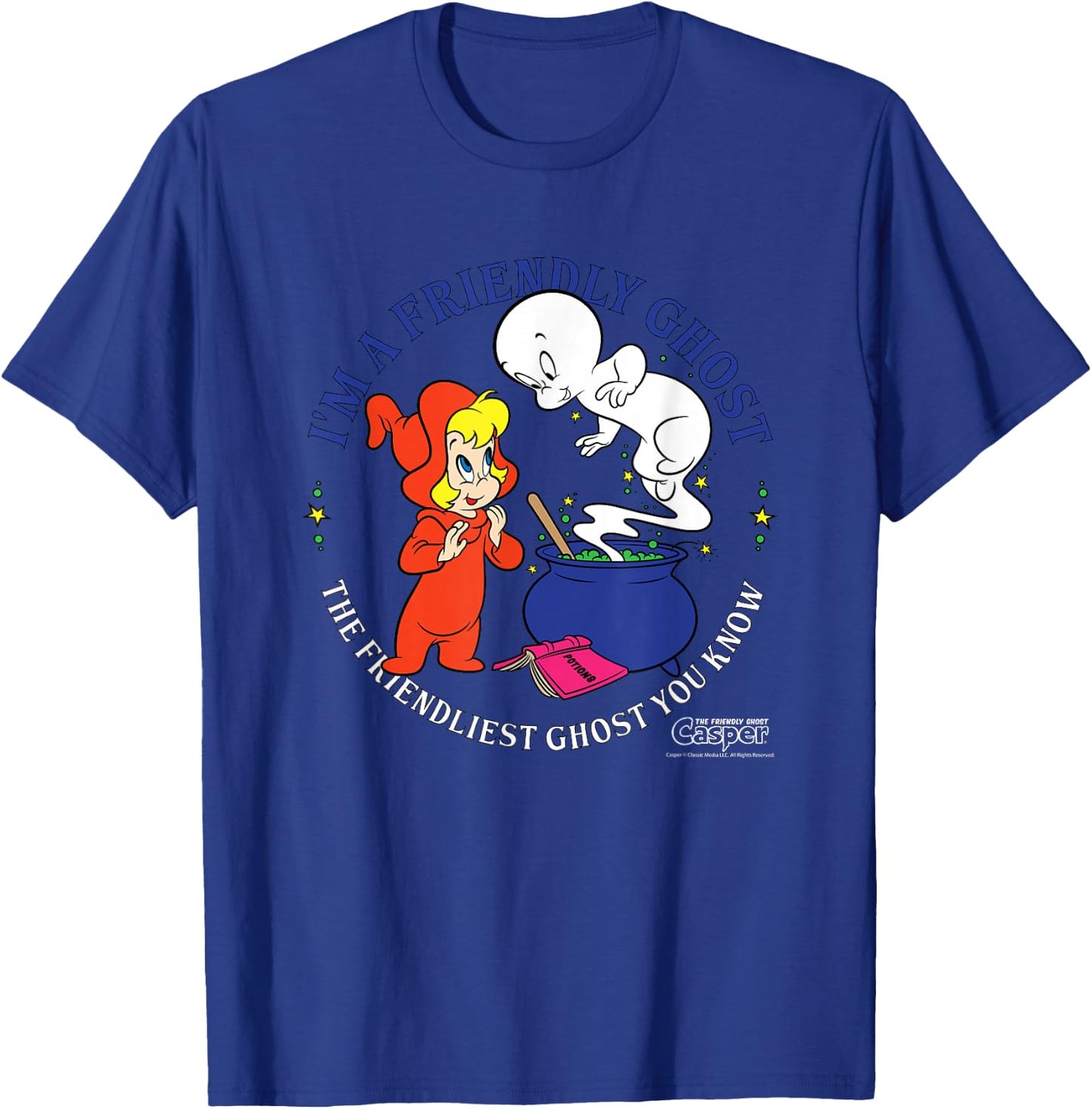 Casper the Friendly Ghost Halloween Friendliest T-Shirt - T-Shirt | Royal