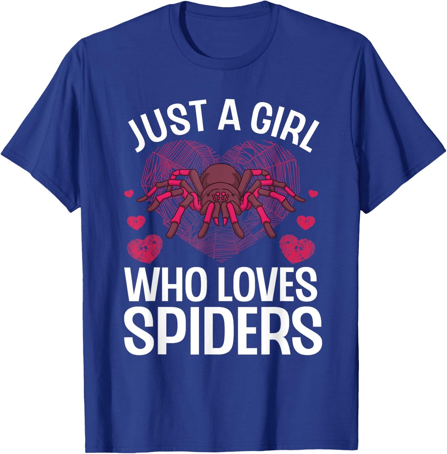 Funny Spider Arts For Girls Women Kids Arachnid Spider Lover T-Shirt - T-Shirt | Royal