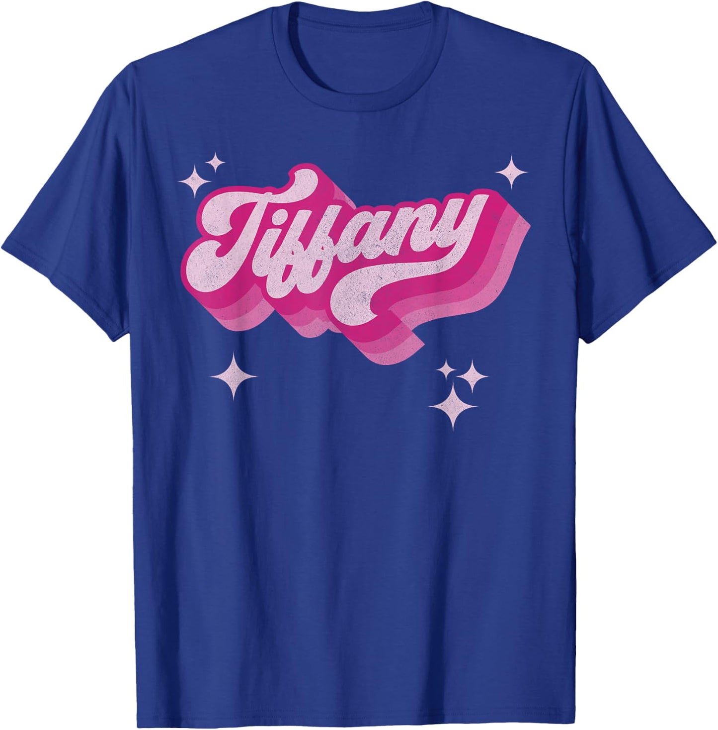 Tiffany First Name Girl Vintage Style 70s Personalized Retro T-Shirt - T-Shirt | Royal