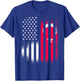 Turkiye American Patriot Grown Country USA Flags Stripes Girls Kids Men T-Shirt - T-Shirt | Royal
