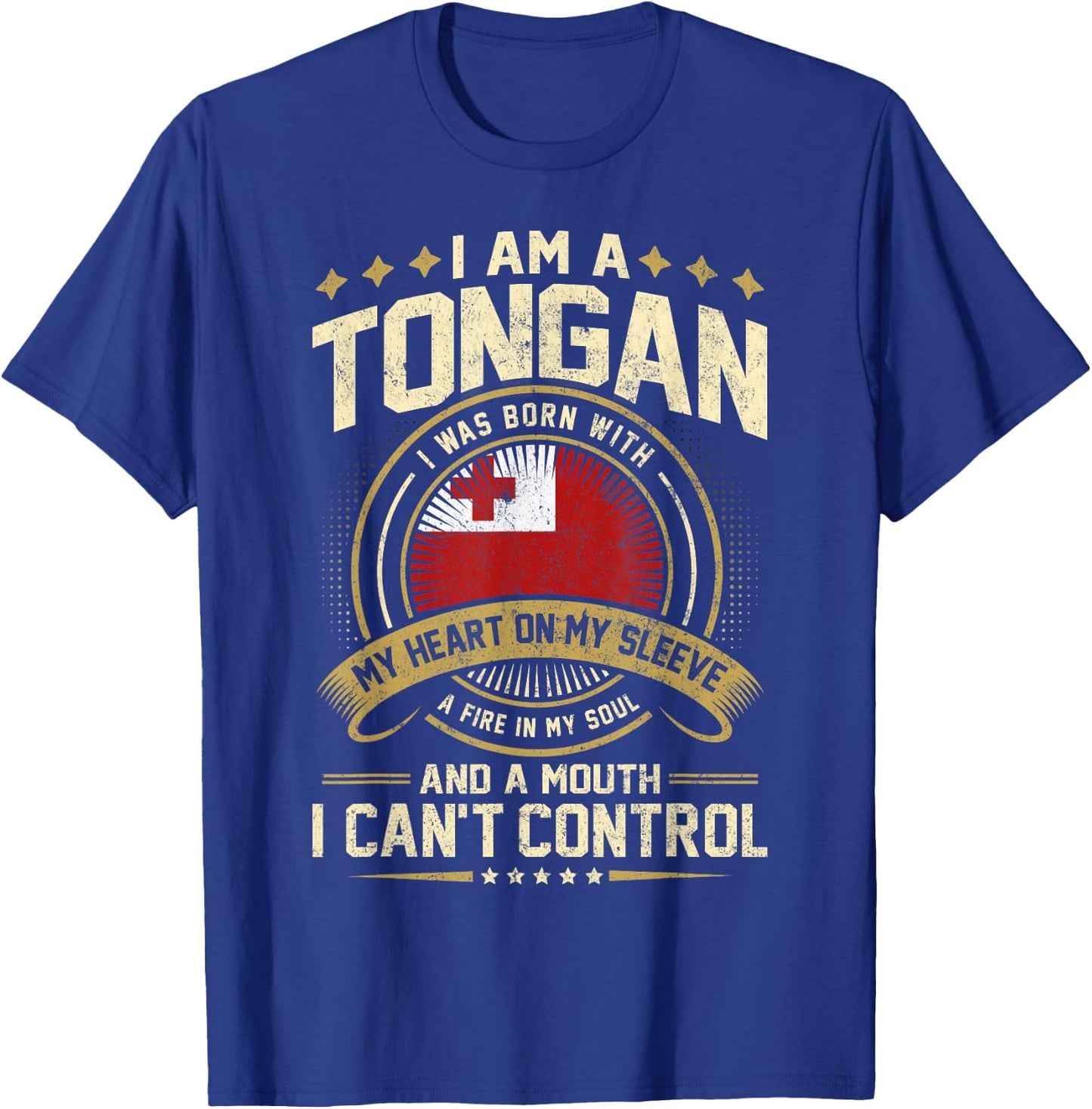 Tonga Funny Quote Tongan Vintage T-Shirt - T-Shirt | Royal