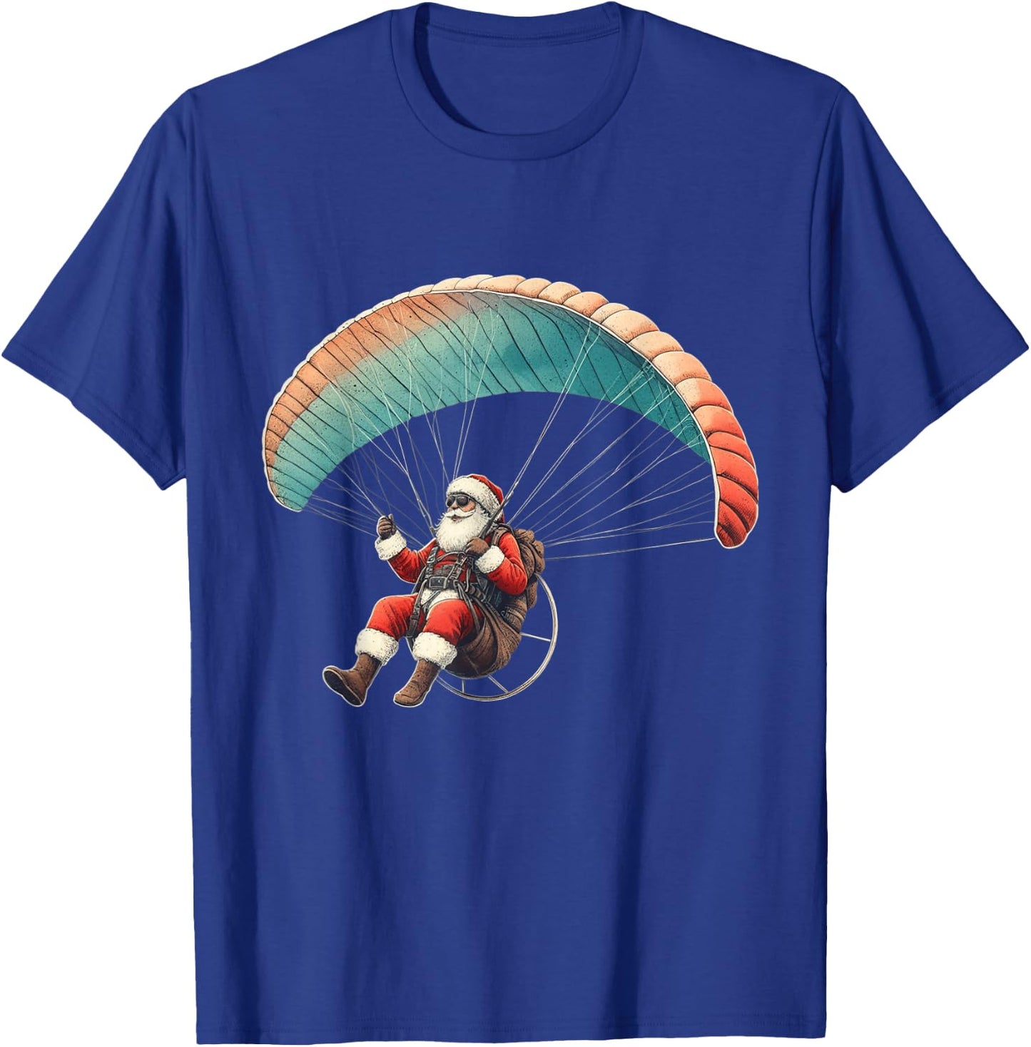 Paragliding Santa Extreme Hobbies Sports Christmas Pajama T-Shirt - T-Shirt | Royal