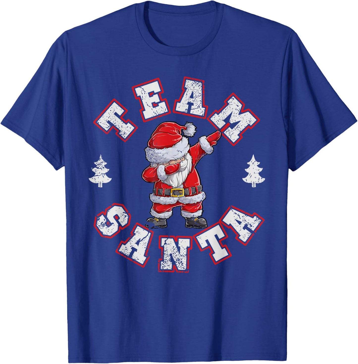 Team Santa Christmas Family Matching Pajamas Boys Xmas Dab T-Shirt - T-Shirt | Royal