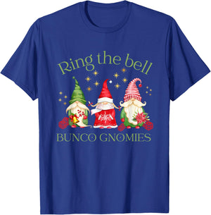 Ring the Bell Bunco Gnomies Bunco Christmas Gnomes T-Shirt - T-Shirt | Royal