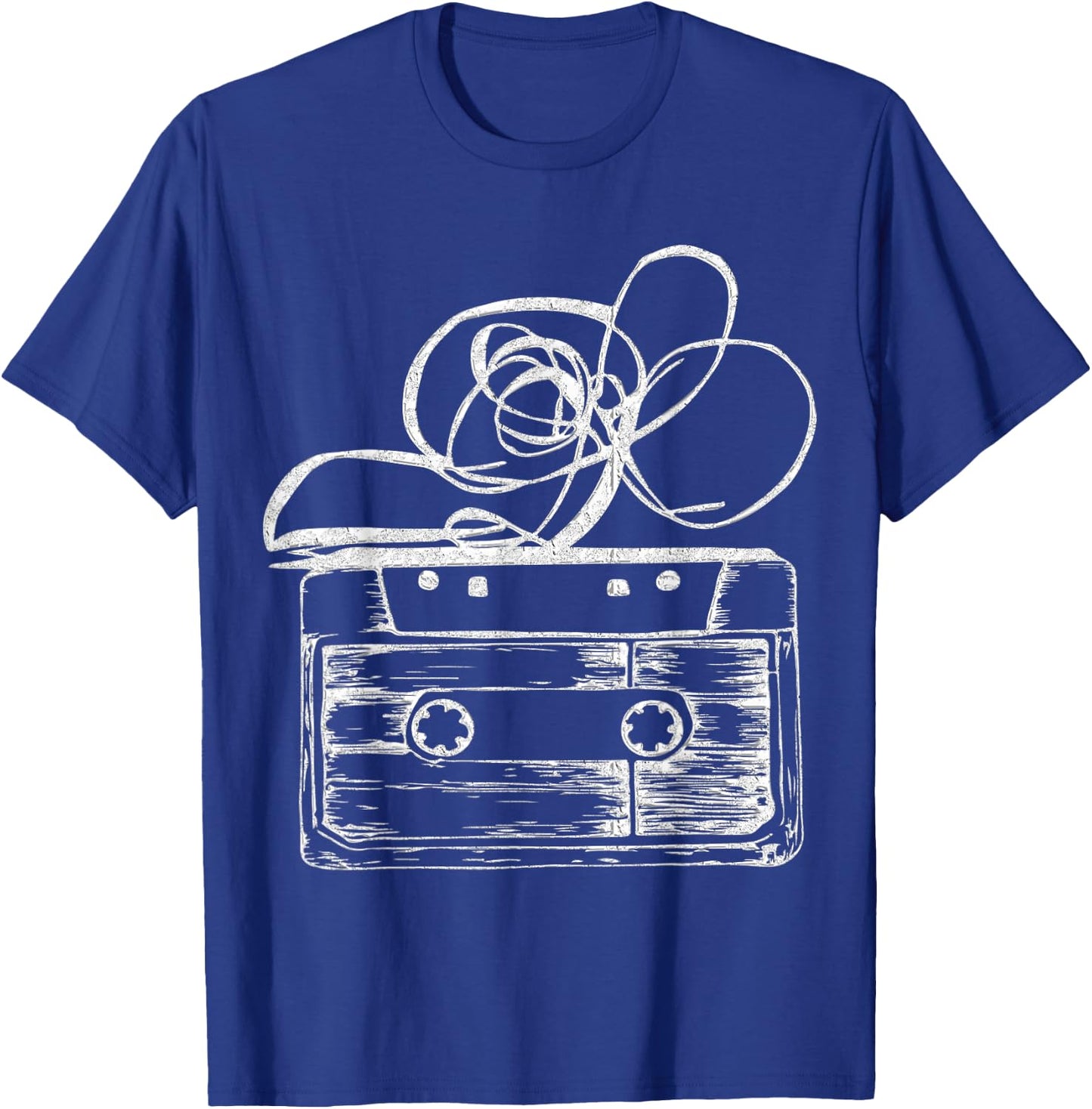 Love Retro Mixtape 80's Blank Cassette Tape Shirt Gifts T-Shirt - T-Shirt | Royal