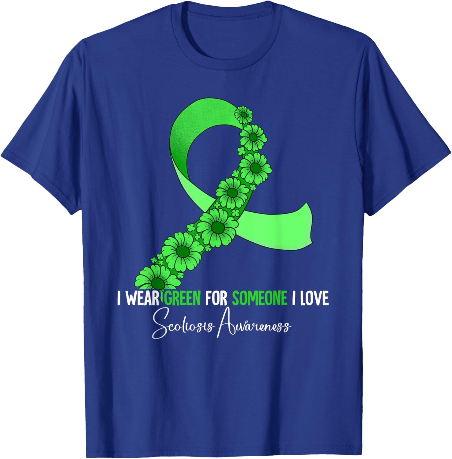 Scoliosis Awareness T-Shirt - T-Shirt | Royal