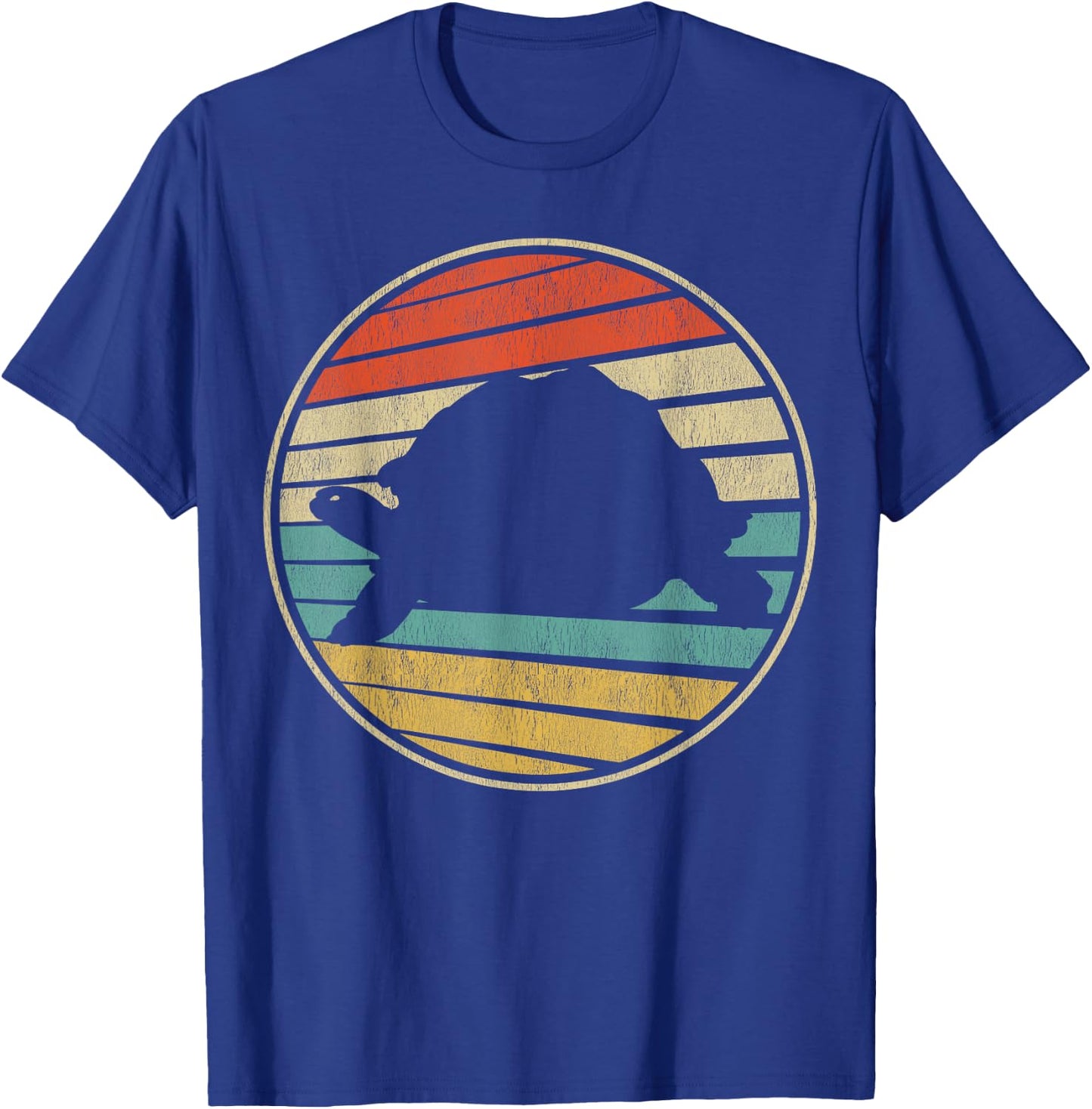 Cute Turtle Gift Retro Vintage 70s 80s Tortoise Lover Fun T-Shirt - T-Shirt | Royal
