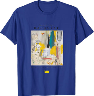 Urban, Streetwear, Graphics, Basquiat, Art, Abstract T-Shirt - T-Shirt | Royal