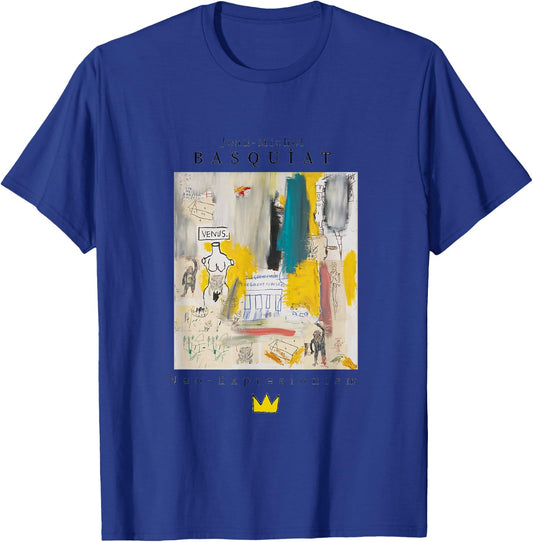 Urban, Streetwear, Graphics, Basquiat, Art, Abstract T-Shirt - T-Shirt | Royal