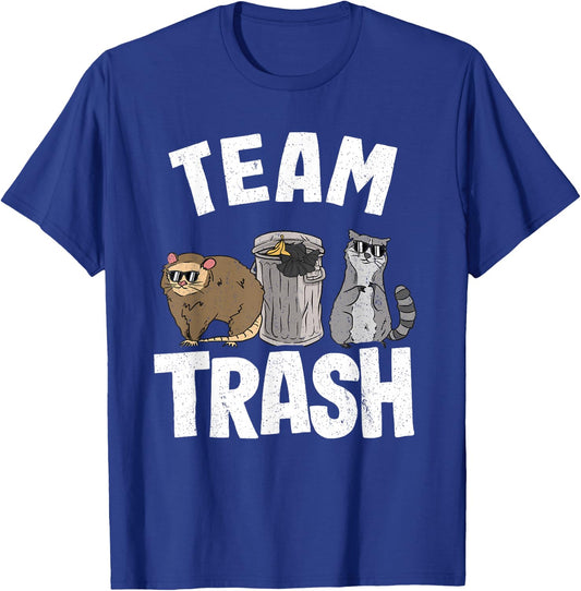 Team Trash Opossum Possum Raccoon T-Shirt - T-Shirt | Royal