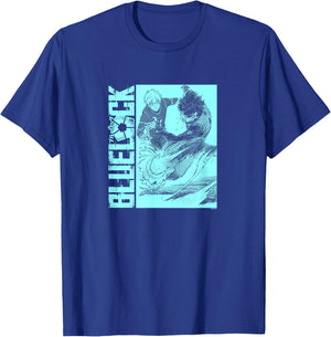 Blue Lock Yoichi Isagi and Seishiro Nagi Scoring A Goal Logo T-Shirt - T-Shirt | Royal