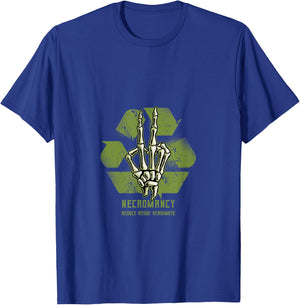 Necromancy Recycle Skeleton Hand Necromancer Witchcraft Cult T-Shirt - T-Shirt | Royal