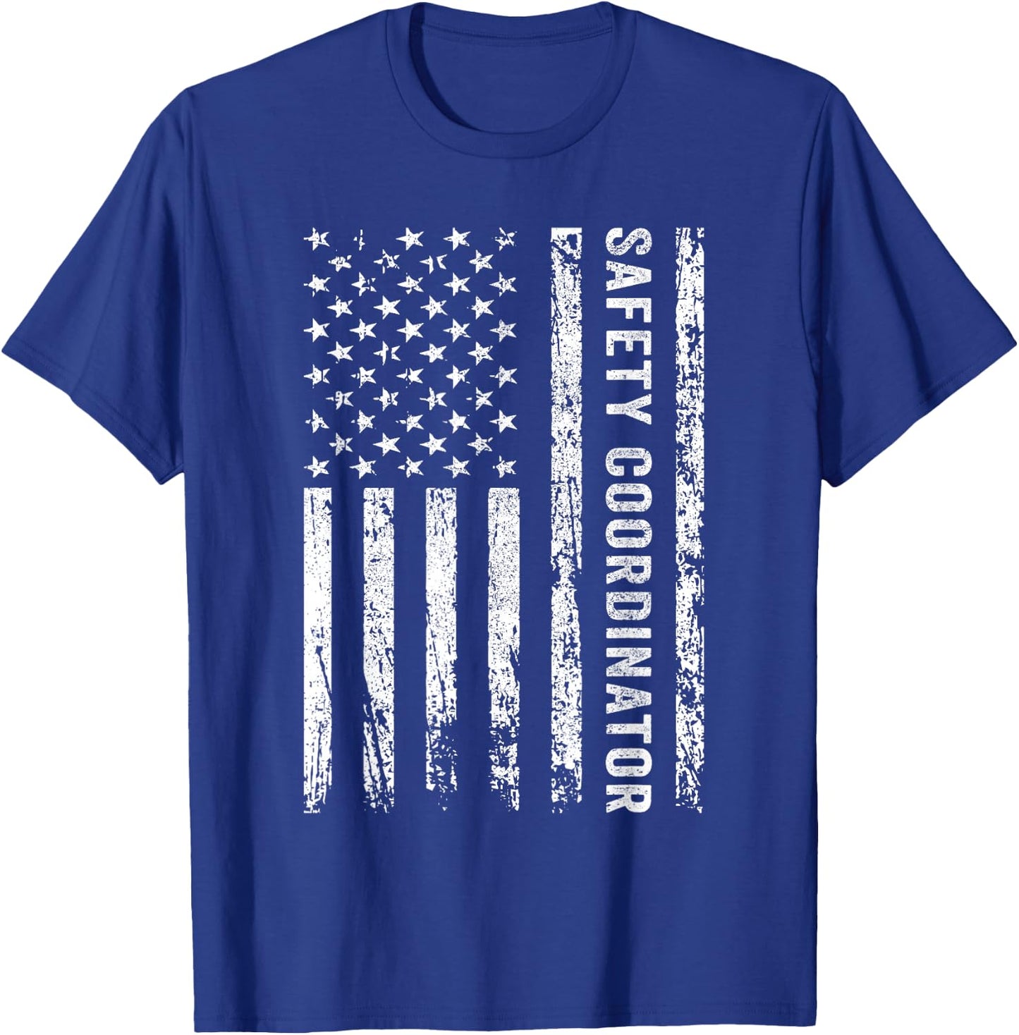 Safety Coordinator US Flag T-Shirt - T-Shirt | Royal