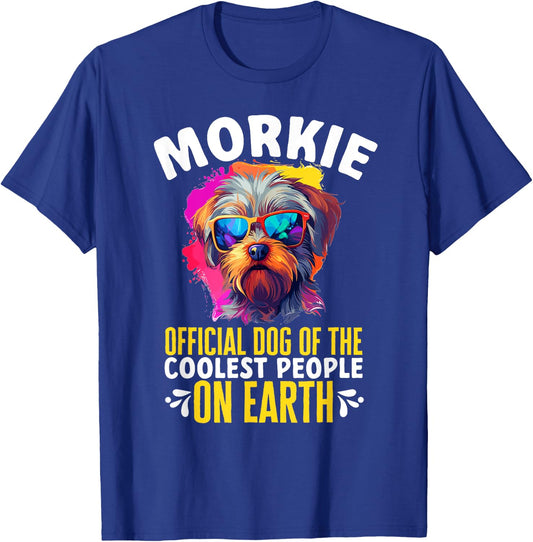 Morkie Dog Breed Pet Morkie Official Dog Men Women Girls Kids T-Shirt - T-Shirt | Royal